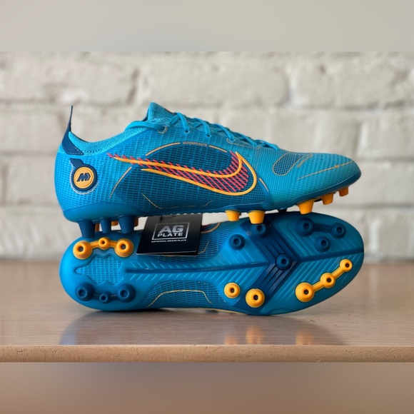 Nike Mercurial Vapor 14 Elite AG ACC Chlorine Blue Cleats DJ2833-485 Men Size 10 main image 10